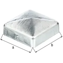 GAH Alberts Pfostenkappe 100 x 100 mm Stahl feuerverzinkt