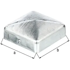 GAH Alberts Pfostenkappe 100 x 100 mm Stahl feuerverzinkt