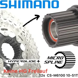 Shimano Deore CS-M6100 Kassette Silber 12-fach 10-51 Zähne