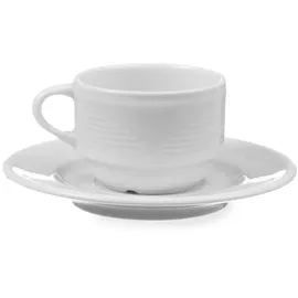 HENDI Tasse und Untertasse, Ø 125 mm
