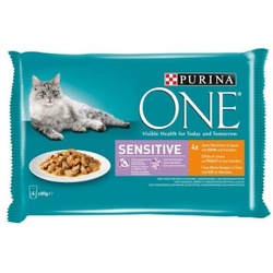 Purina ONE Sensitive Huhn & Karotten 4x85g