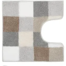 KLEINE WOLKE Caro Beige 55 x 55 cm mit Ausschnitt