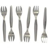 Fackelmann Austerngabel, Dessertgabel, Austerngabel, Austerngabel, Edelstahl, Silber, 12,5 cm, 32133