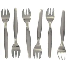 Fackelmann Austerngabel, Dessertgabel, Austerngabel, Austerngabel, Edelstahl, Silber, 12,5 cm, 32133