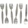 Fackelmann Austerngabel, Dessertgabel, Austerngabel, Austerngabel, Edelstahl, Silber, 12,5 cm, 32133