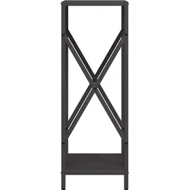 vidaXL Kaminholzregal Kaltgewalzter Stahl 34 x 25 x 70 cm Schwarz