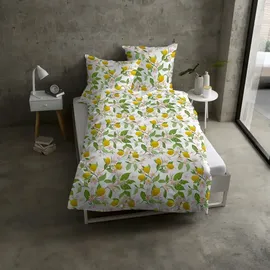 Casatex Lemon Zitronen Gelb 135 x 200 cm + 80 x 80 cm