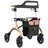 SALJOL Carbon Rollator mit Vollausstattung 5,6 kg Gold