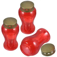 Gatuida 3stücke Flammenlose Grabkerzen Für Friedhof Und Elektronische Gedenkkerzen Mit Timer Und Fernbedienung Für Sicheres Spirituelles Licht