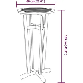 vidaXL Gartenbar-Set 5-tlg. Braun