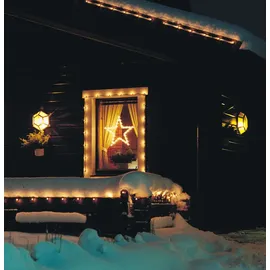 Konstsmide LED Fenstersilhouette, Stern Warmweiße Dioden Innen Figur