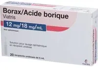 BORAX/ACIDE BORIQUE VIATRIS Gouttes Ophtalmiques 100 ml