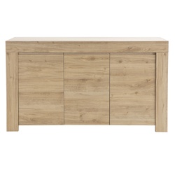 Designer-Sideboard in Eichenholz-Dekor L138 cm TINO