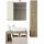 WELLTIME Hängeschrank WELLTIME "Hamburg", braun (eiche cadiz nb), B:25cm H:138cm T:26cm, FSC-zertifizierter Holzwerkstoff, Schränke, Hängeschrank, Badschrank mit 1 Tür, Höhe 138 cm, Breite 25 cm