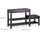 Relaxdays Schuhbank 90,5 x 50 x 30,5 cm braun gepolstert