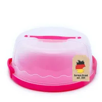 Intirilife Transportbox Behälter für Kuchen und Torten aus Kunststoff