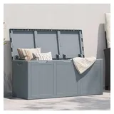 furnicato Garten-Aufbewahrungsbox 44,5 x 51 cm 1-tlg. grau