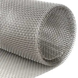 vidaXL Maschendrahtzaun 100 x 200 cm Edelstahl