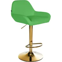 CLP Barhocker Braga Gold Kunstleder grün