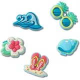 Crocs Beach Time Schuhanhänger 5er Pack Mehrfarbig