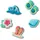 Crocs Beach Time Schuhanhänger 5er Pack Mehrfarbig