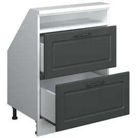 Vicco Dachschrägenschrank Rion 60 x 81,6 x 46 cm Anthrazit/Weiß