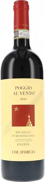 Poggio al Vento, Brunello di Montalcino Riserva DOCG Col d ́Orcia MAGNUM 2016 BIO
