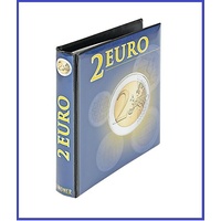 2 Euro Münzalbum Vordruckalbum Ringbinder Karat 1118R Lindner leer