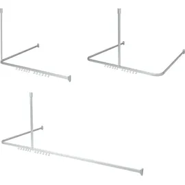 Sealskin Duschvorhangschienen-Set Easy-Roll Matt Aluminium