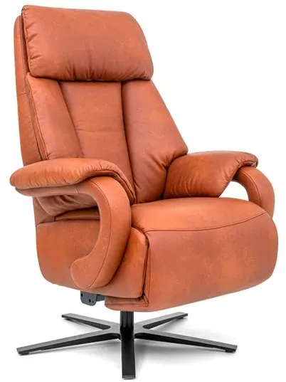 Polsteria Sessel Cody Lazyline Leder Braun Cognac