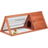 Relaxdays Kleintierstall 110 x 41 x 0 cm bronze