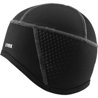 Uvex bike cap all season Fahrradmütze - atmungsaktiv & schnelltrocknend - warmhaltendes Fleece-Material - black S-M