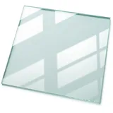 Tulup Tischplatte Transparent, Glas, 50x0.4x50 cm Esszimmer, Tische, Esstische, Tischsysteme, Tischplatte