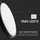 V-Tac Deckenleuchte LED 36 W 350 mm schwarz 3820 lm