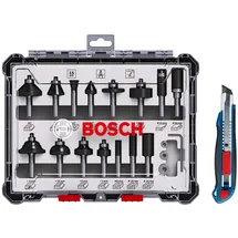 Bosch Fräser-Set 15-teilig