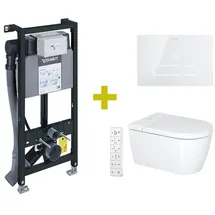 Duravit SensoWash Starck f Wand-Dusch-WC Lite Compact mit WC-Sitz Weiß