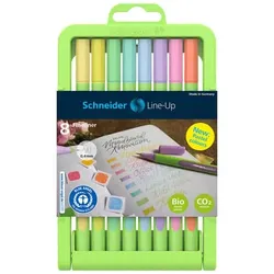 Schneider Fineliner Line-Up pastell 8er Stiftebox, farbig sortiert 4004675158093 Schneider