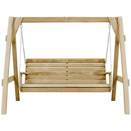 vidaXL Garten-Schaukelbank natur 2-Sitzer