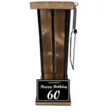Geschenk - Rohling zum SELBST BEFÜLLEN Größe L 60 Geburtstag Mann und Frau - Eiserne Reserve Black Edition - Geschenk Set für Männer Frauen -s- HB 60 Geburtstag
