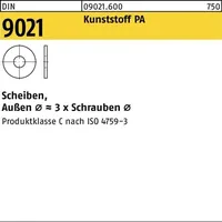 Industrial Quality Supplies Scheibe DIN 9021/ISO 7093 4,3x12x1mm Polyamid