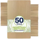 Gravidus Frühstücksbrettchen Buche 50 22 x 12 cm Naturbelassen