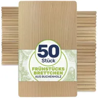 Gravidus Frühstücksbrettchen Buche 50 22 x 12 cm Naturbelassen