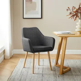 SalesFever Armlehnstuhl dunkelgrau