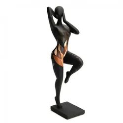 Statue Frau Eline schwarz Höhe 40 cm - Anderes Amadeus Harz 13.5x11.5 cm