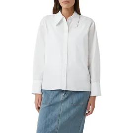 Comma, Hemdbluse unifarben Weiß 38