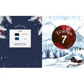 Edition Michael Fischer Mein Adventskalender-Buch: Winter-Watercolor-Land