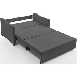 Atlantic Home Collection Schlafcouch Cord 2-Sitzer Grau