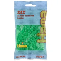 Hama Bügelperlen 1000 Stück transparent grün