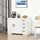 Homcom Beistellschrank 105 x 76 x 40 cm Weiß