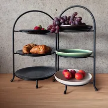 Was Etagère, Ø 17,5 cm, (H) 46,5 cm - schwarz